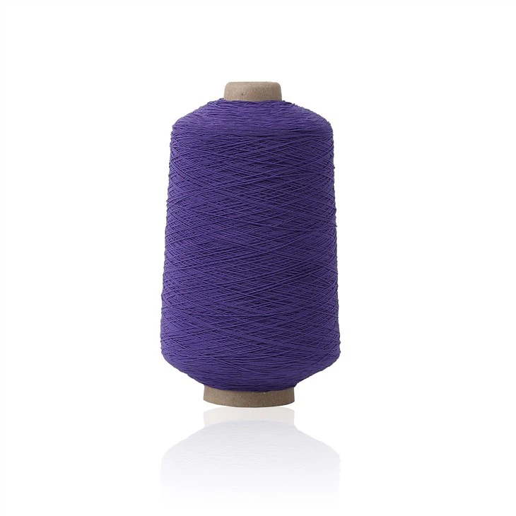Double Covered Yarn Nature Latex Polyester Covered Rubber